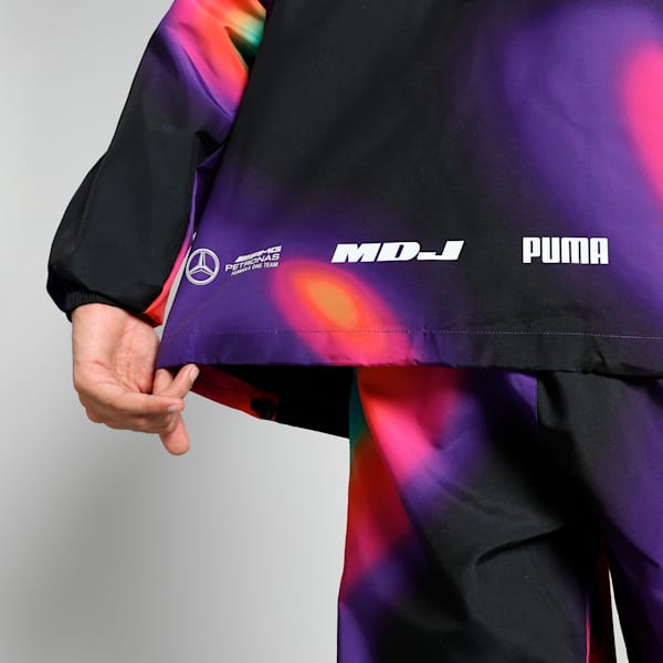 MAPF1 x MDJ Statement Men's Relaxed Fit Woven Jacket, PUMA White-AOP, extralarge-IND