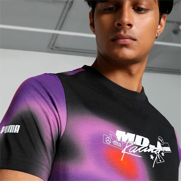 MAPF1 x MDJ Printed Men's Motorsport Tee, PUMA White-AOP, extralarge-IND