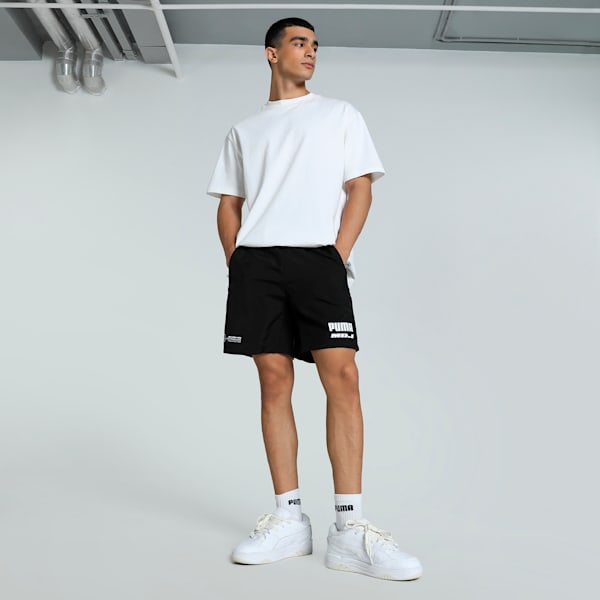 Mercedes-AMG Petronas Motorsport x MDJ Men's Woven Shorts, PUMA Black, extralarge-IND