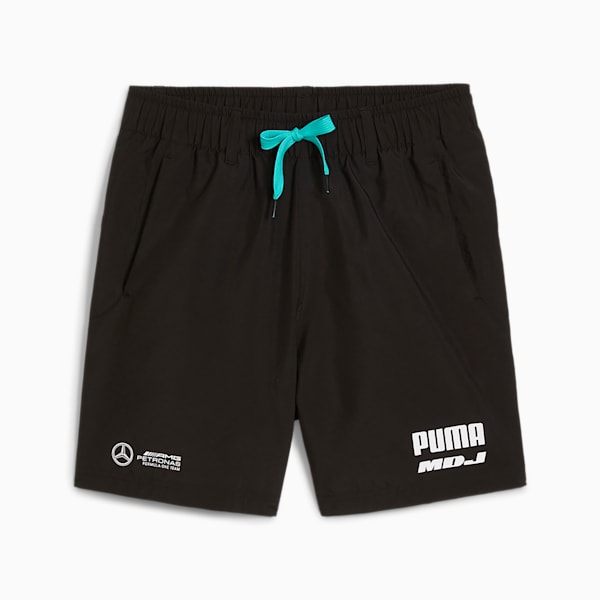 Pantalones cortos tejidos Mercedes-AMG Petronas F1® Team x Mad Dog Jones para hombre, PUMA Black, extralarge
