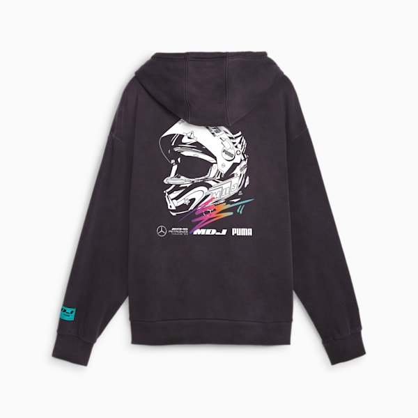 Mercedes-AMG Petronas Motorsport x MDJ Men's Graphic Hoodie, PUMA Black, extralarge-AUS