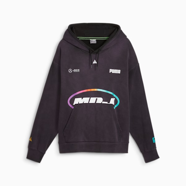 Mercedes-AMG Petronas Motorsport x MDJ Men's Graphic Hoodie, PUMA Black, extralarge-AUS