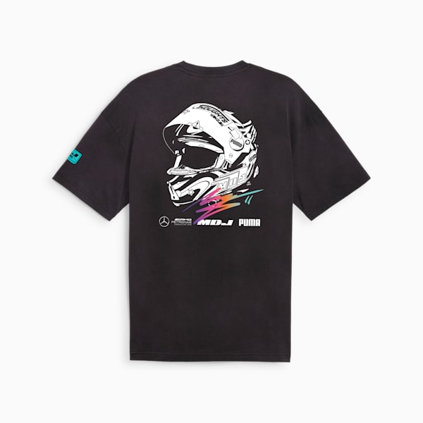 Mercedes-AMG Petronas Motorsport x MDJ Men's Graphic Tee, PUMA Black, extralarge-IND