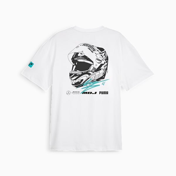 Mercedes-AMG Petronas F1 Team x Mad Dog Jones Men's Graphic Tee I, PUMA White, extralarge