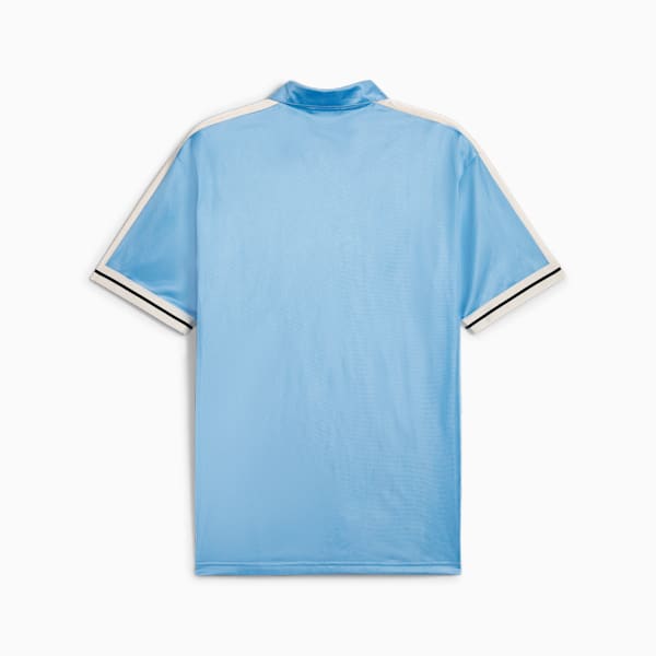 メンズ T7 フォー ザ ファンベース シューティング 半袖 シャツ, Team Light Blue, extralarge-IND