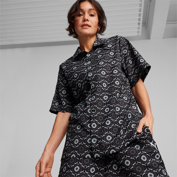 CLASSICS Short Sleeve Woven Shirt, PUMA Black, extralarge-IND