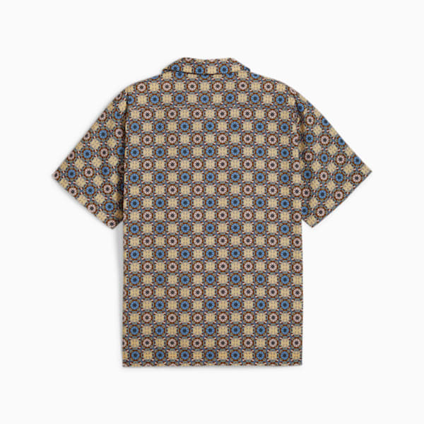 CLASSICS Men's Short Sleeve Woven Shirt, Brown Mushroom, extralarge