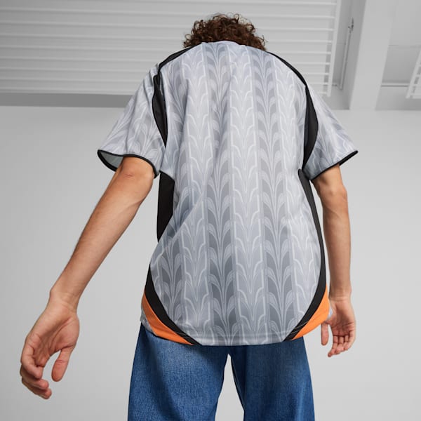Maillot de soccer à imprimé intégral PUMA pour homme, Silver Mist, extralarge