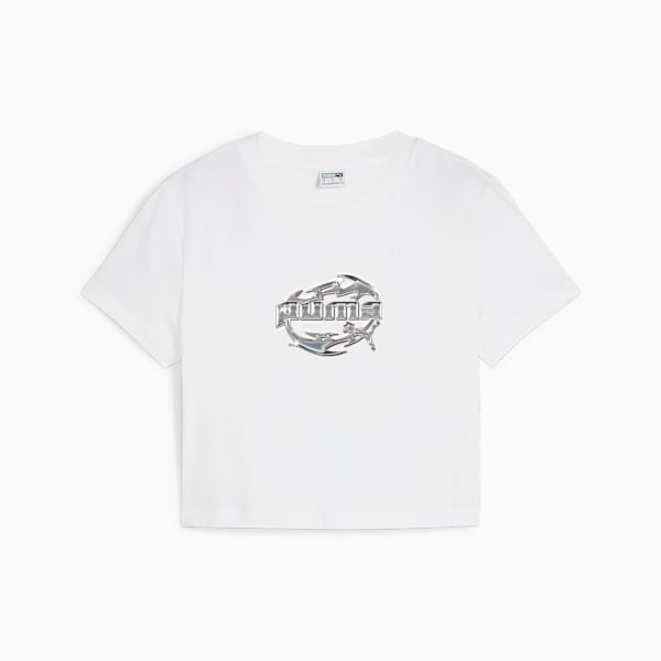 ウィメンズ グラフィックス ハイパー ガール 半袖 Tシャツ, PUMA White, extralarge-JPN