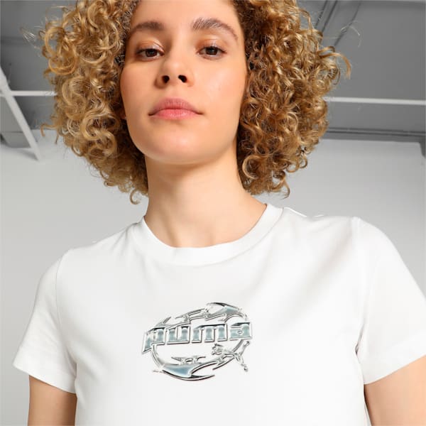 GRAPHICS Hyper Girl Women's Crop Tee, PUMA White, extralarge-IND