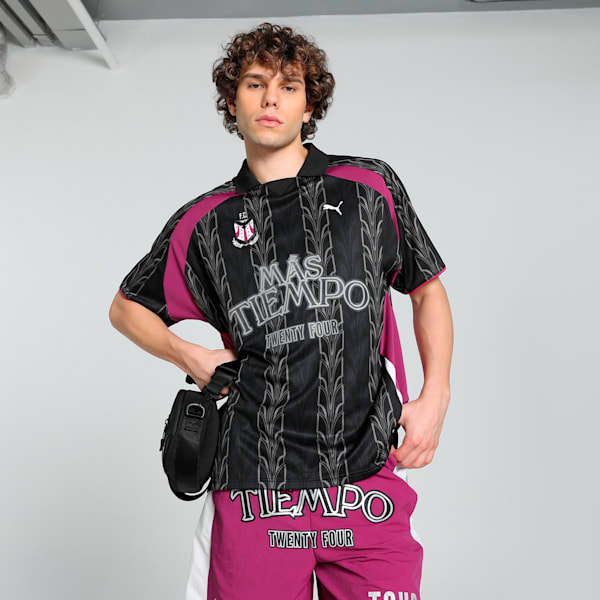 PUMA x MÁS TIEMPO Men's Relaxed Fit Jersey, PUMA Black, extralarge-IND