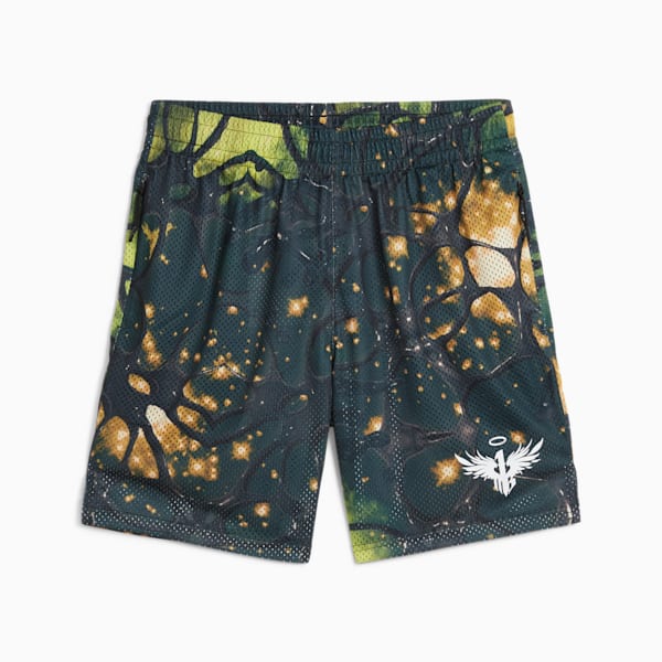 Short de basquetbol PUMA x LAMELO BALL para hombre, PUMA Black-AOP, extralarge