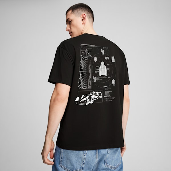 PUMA x MAPF1 x RÆBURN Graphic Men's Relaxed Fit Motorsport Tee, PUMA Black, extralarge-IND