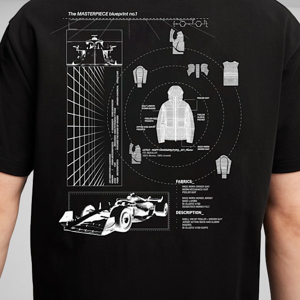 PUMA x MAPF1 x RÆBURN Graphic Men's Relaxed Fit Motorsport Tee, PUMA Black, extralarge-IND