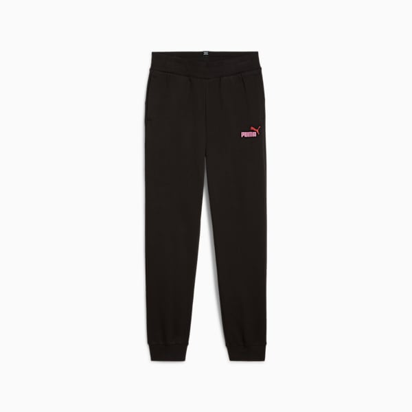 ESS+ Logo Big Kids' Sweatpants, PUMA Black, extralarge