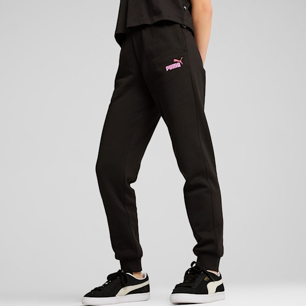 ESS+ Logo Big Kids' Sweatpants, PUMA Black, extralarge