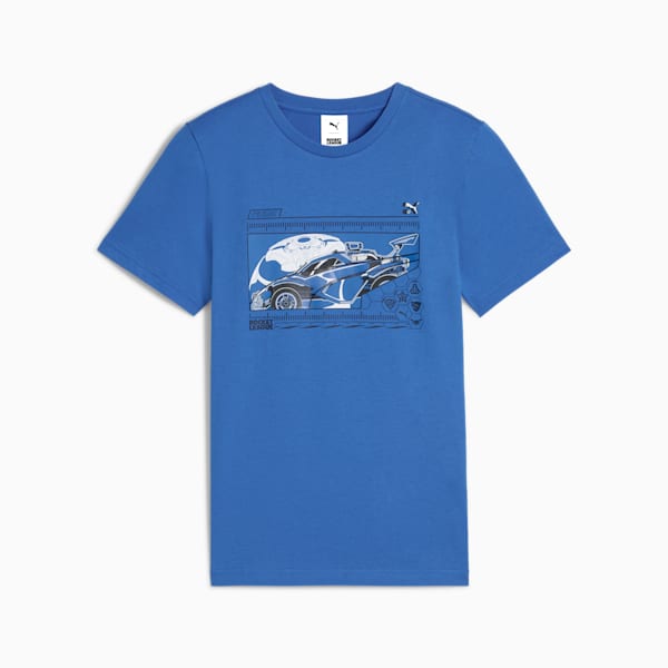 PUMA x ROCKET LEAGUE Big Kids' Tee, Hyperlink Blue, extralarge