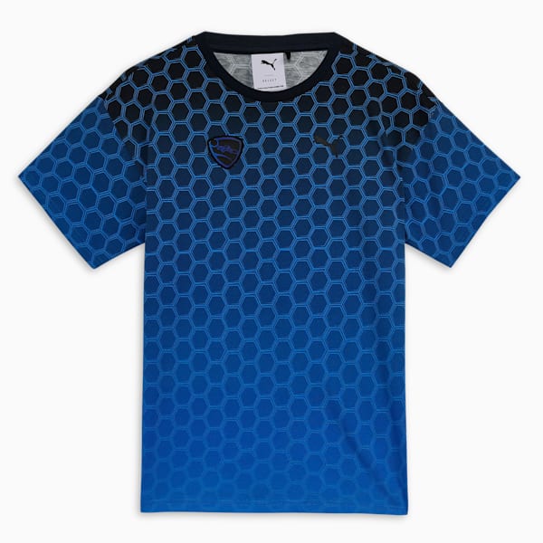 PUMA x ROCKET LEAGUE All-Over Print Youth Relaxed Fit Tee, Club Navy, extralarge-IND