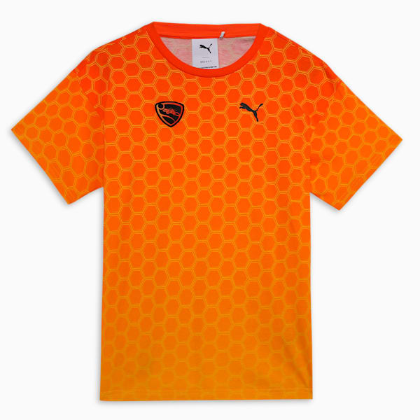 PUMA x ROCKET LEAGUE All-Over Print Youth Relaxed Fit Tee, Flame Flicker, extralarge-IND