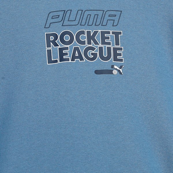 PUMA x ROCKET LEAGUE Youth Relaxed Fit Hoodie, Blue Horizon, extralarge-IND