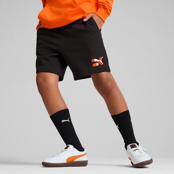 PUMA x ROCKET LEAGUE Big Kids' Shorts, PUMA Black, extralarge