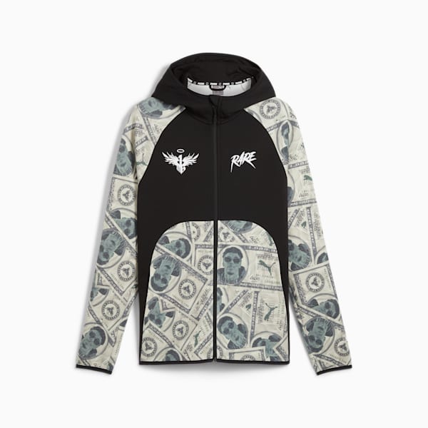 PUMA x LAMELO BALL Bucks Dime Men's Basketball Jacket, PUMA Black-AOP, extralarge