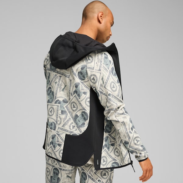 PUMA x LAMELO BALL Bucks Dime Men's Basketball Jacket, PUMA Black-AOP, extralarge