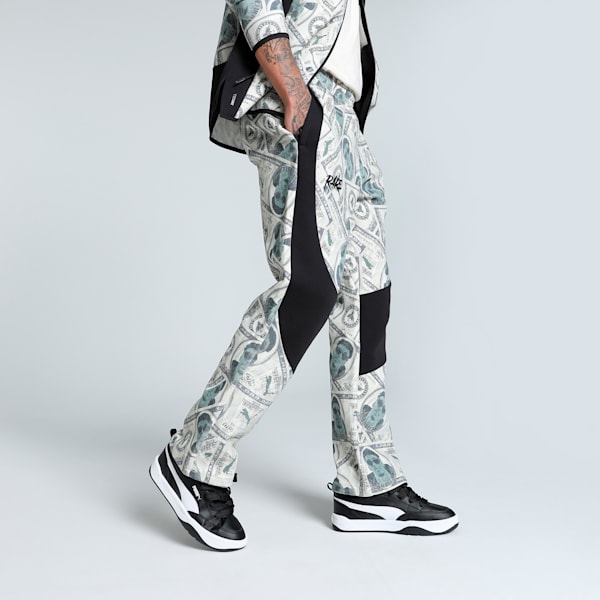 Melo Bucks Dime Basketball Men's Pants, PUMA Black-AOP, extralarge-IND