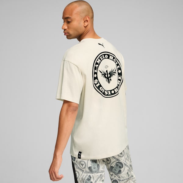 PUMA x LAMELO BALL Bucks Men's Basketball Tee, Alpine Snow, extralarge