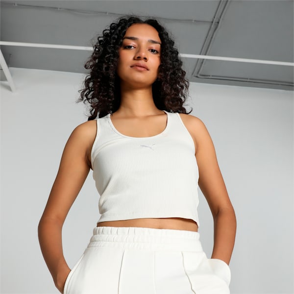 DARE TO Women's MUTED MOTION Tank Top, Alpine Snow, extralarge-IND