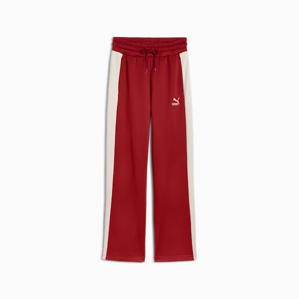 Pants de punto de pista para mujer ICONIC T7, Intense Red, extralarge