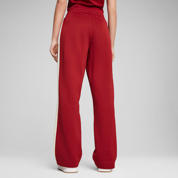 Pants de punto de pista para mujer ICONIC T7, Intense Red, extralarge