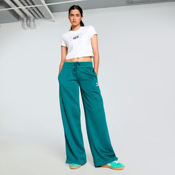 GRAPHICS MUSIC Women's Slim Fit Crop Tee, PUMA White, extralarge-IND