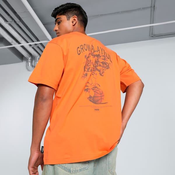 GRAPHICS Grow Playful Men's Relaxed Fit Tee, Maple Syrup, extralarge-IND