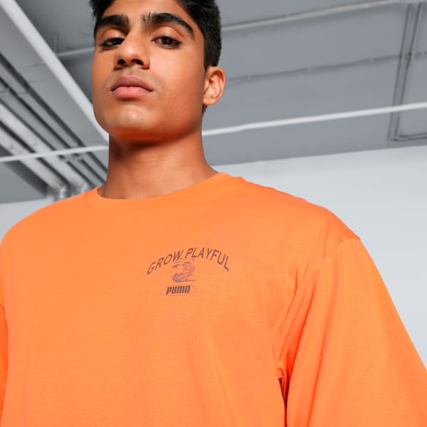 GRAPHICS Grow Playful Men's Relaxed Fit Tee, Maple Syrup, extralarge-IND