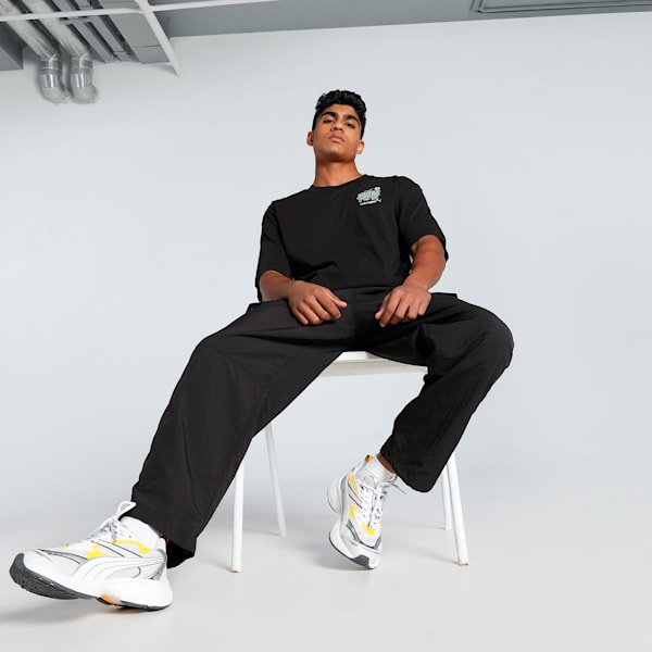 GRAPHICS Super PUMA Men's Relaxed Fit Tee, PUMA Black, extralarge-IND