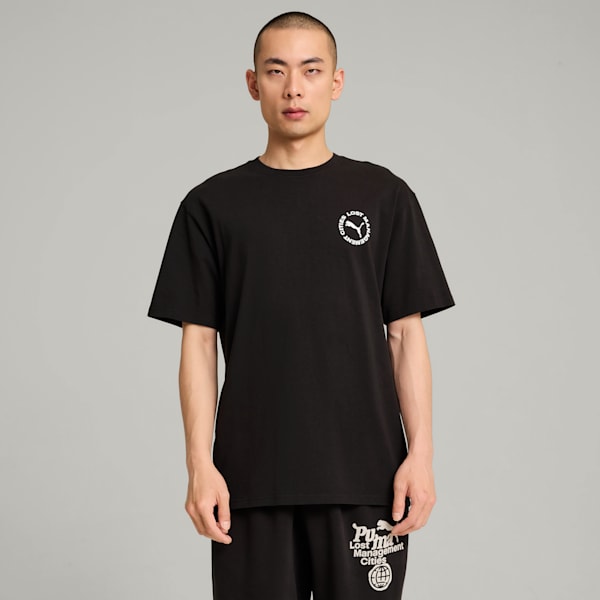 Playera Hombre PUMA x LMC, PUMA Black, extralarge