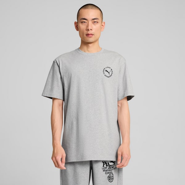 Playera Hombre PUMA x LMC, Light Gray Heather, extralarge
