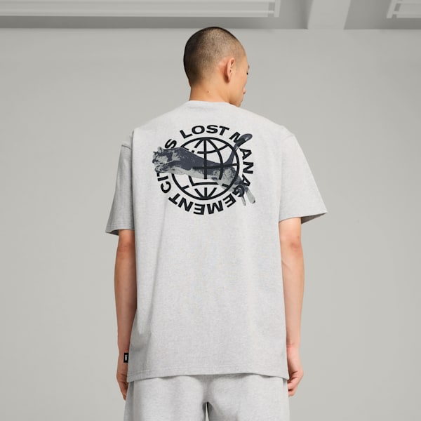 Playera Hombre PUMA x LMC, Light Gray Heather, extralarge