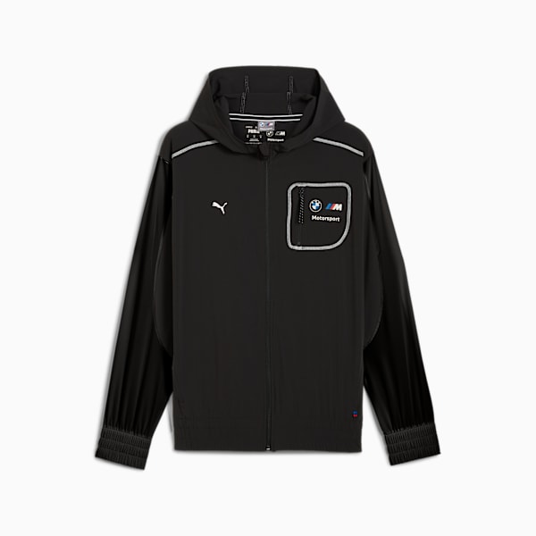 BMW M Motorsport Panelled Full-Zip Hoodie Men, PUMA Black, extralarge