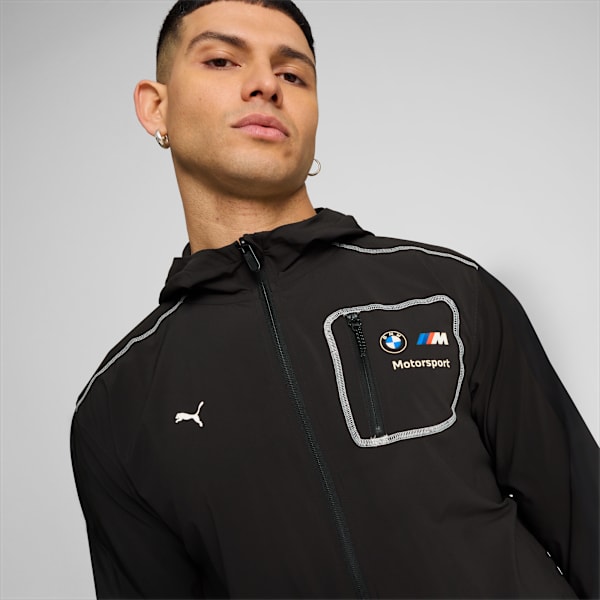 BMW M Motorsport Panelled Full-Zip Hoodie Men, PUMA Black, extralarge
