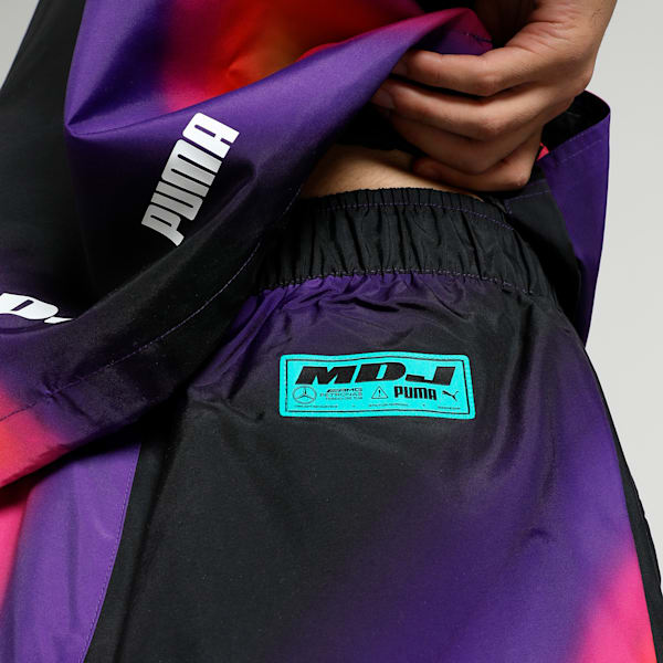 Mercedes-AMG Petronas Motorsport x MDJ Statement Men's Woven Pants, PUMA White-AOP, extralarge-IND