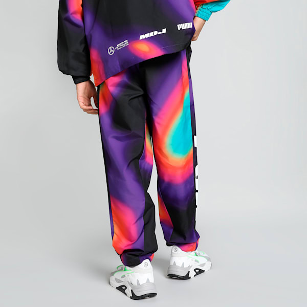 Mercedes-AMG Petronas Motorsport x MDJ Statement Men's Woven Pants, PUMA White-AOP, extralarge-IND