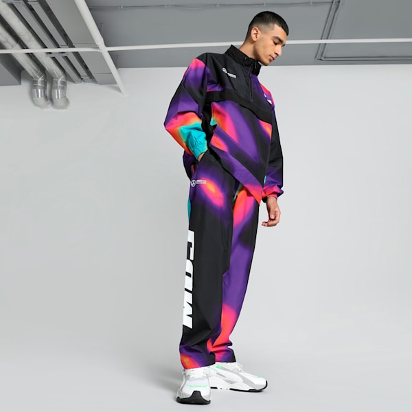 Mercedes-AMG Petronas Motorsport x MDJ Statement Men's Woven Pants, PUMA White-AOP, extralarge-IND