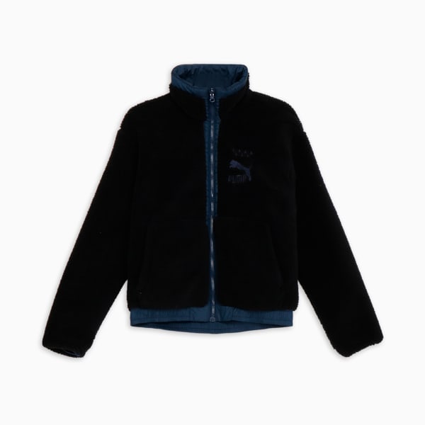 メンズ T7 リバーシブル ボア ジャケット, PUMA Black, extralarge-JPN