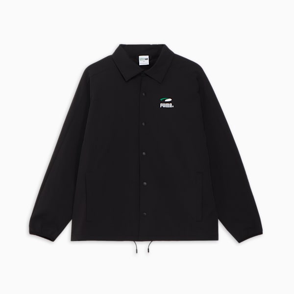 メンズ クラシック スケートボード PUMAS コーチ ジャケット, PUMA Black, extralarge-JPN