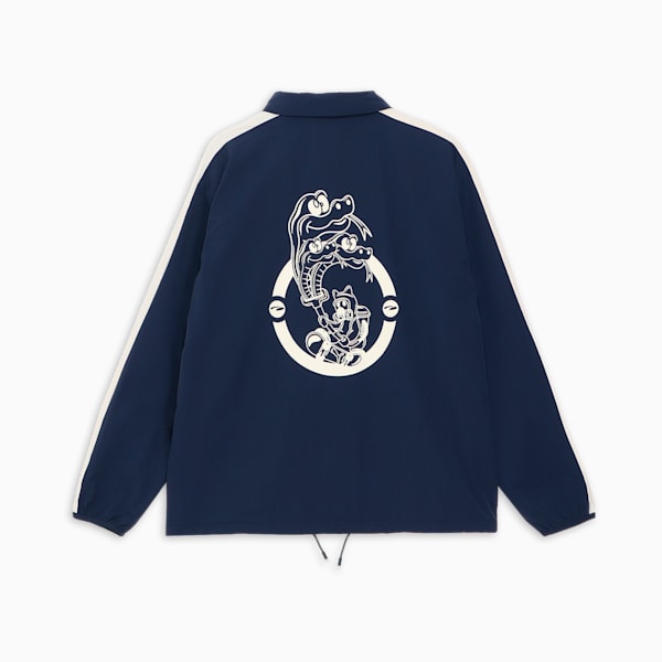 メンズ クラシック スケートボード PUMAS コーチ ジャケット, Club Navy, extralarge-JPN
