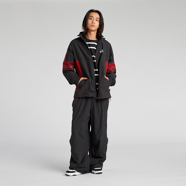 メンズ スケートボード PUMAS ウーブンジャケット, PUMA Black, extralarge-JPN