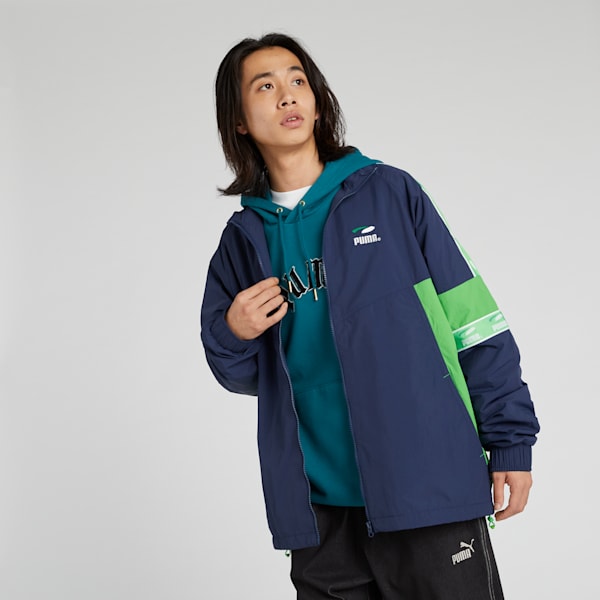 メンズ スケートボード PUMAS ウーブンジャケット, Club Navy, extralarge-JPN