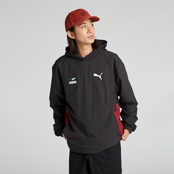 メンズ スケートボード PUMAS ウーブン シャツ, PUMA Black, extralarge-JPN